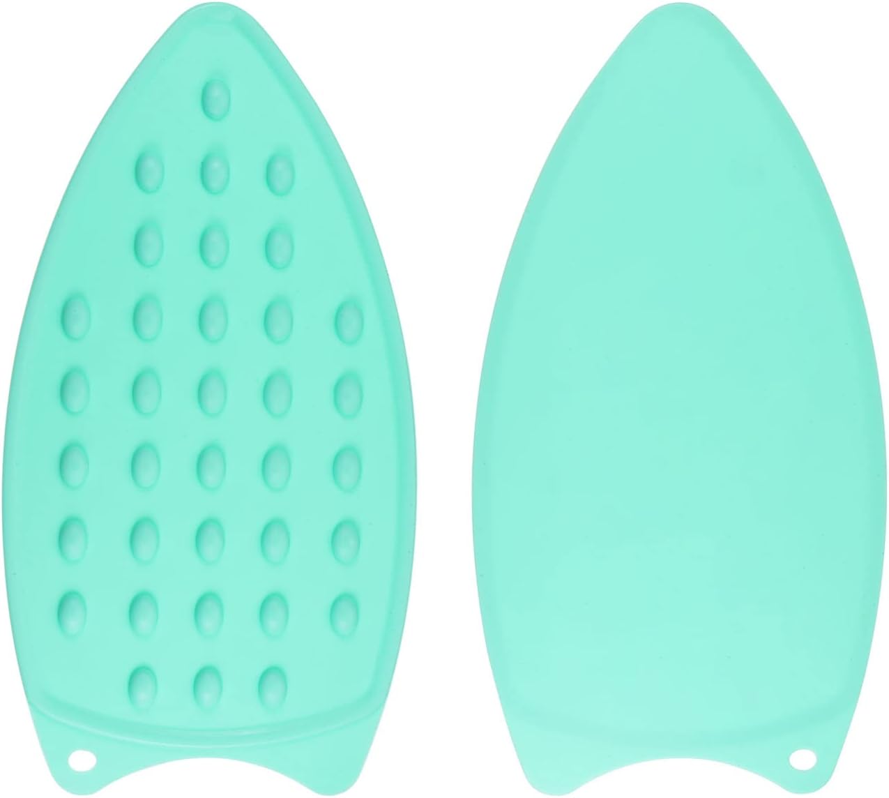 HARFINGTON 2pcs Silicone Iron Rest Pad, Multipurpose Iron Hot Resistant Mat Iron Rest Plate for Ironing Board Hot Heat Resistant Steam Compact Mat, Turquoise