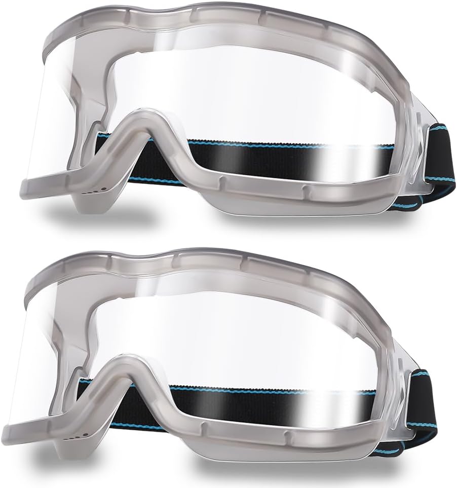 Chemistry Lab Safety Goggles,that Fit Over Glasses,Scientific, Construction, Woodworking, Anti-Fog,Splash,Vent