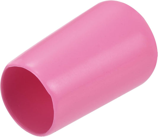 uxcell 20pcs Rubber End Caps 12mm(1/2 inch) ID Vinyl PVC Round Tube Bolt Cap Cover Screw Thread Protectors Pink