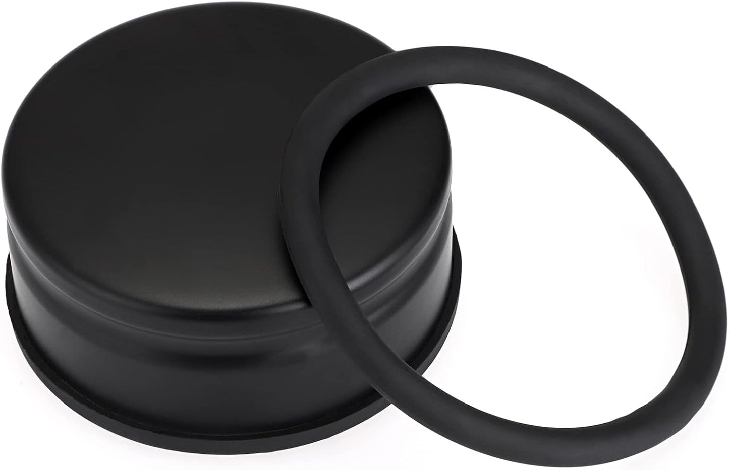 Sumnacon Heavy Duty Floor Door Stopper No Drill, Durability Stainless Steel Door Stops with Anti-Skid Rubber - Contemporary Decorative Safety Doorstop for Home Office Commercial Industrial, Black