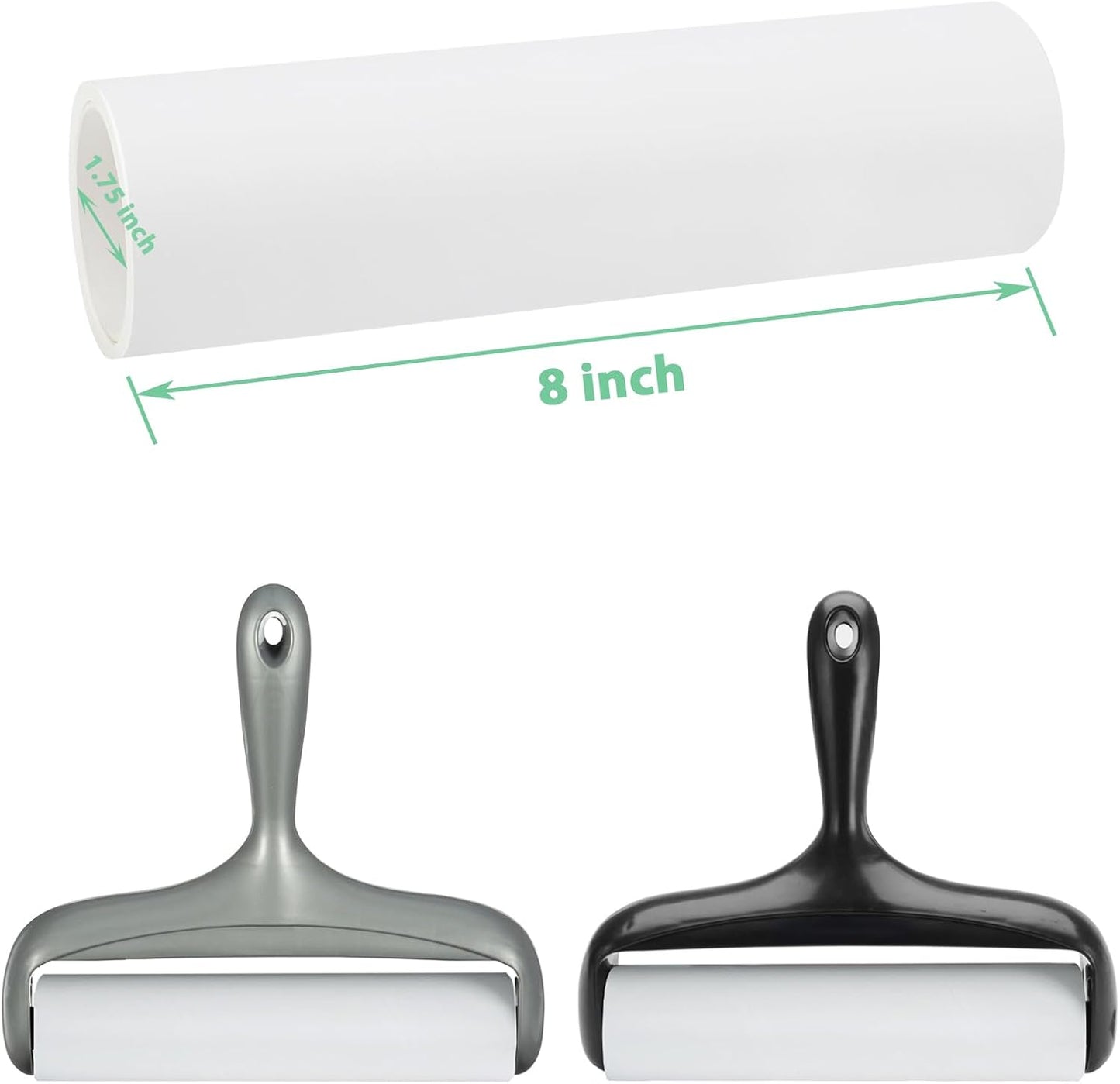 8 inch Large Surface Roller Refills Only for Scotch-Brite Pet Hair Pickup Extra Sticky Large Lint Roller 60 Sheets per Refill Pack of 5 Total 300 Easy-Tear Adhesive Sheets