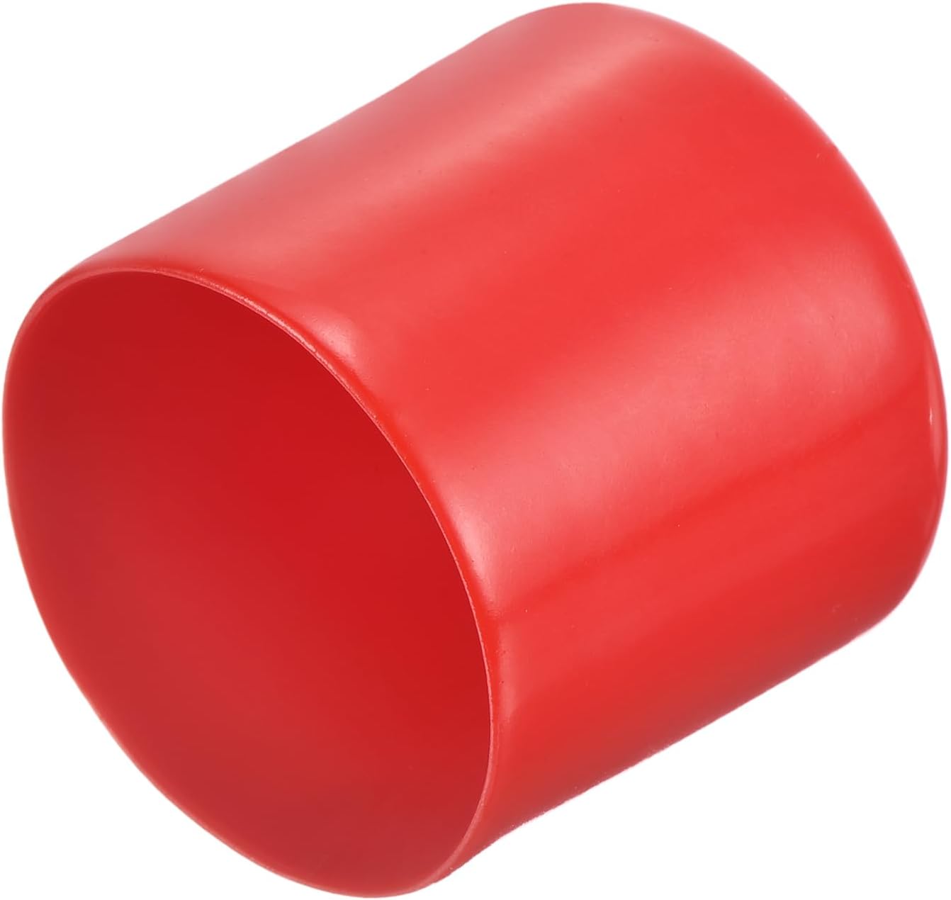 uxcell 20pcs Rubber End Caps 49mm ID Vinyl Round Tube Bolt Cap Cover Thread Protectors Red
