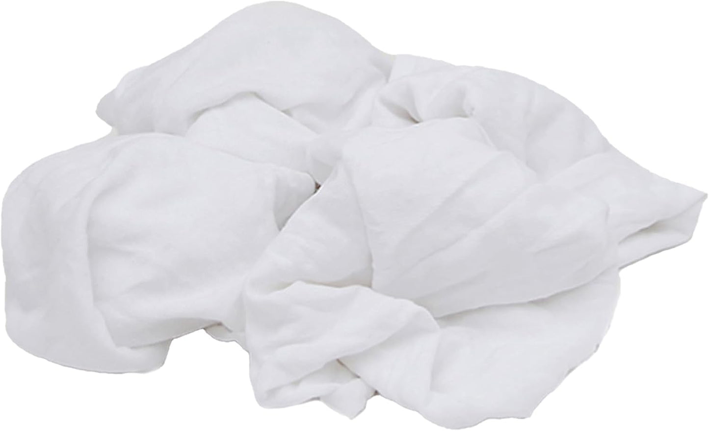 Premium White T-Shirt Cleaning Rags (1 lb. Bag) – White Cotton Rags for Cleaning, Staining, Painting, Oil, Grease & Dust Removal – Shop Rags Bulk for Multipurpose use