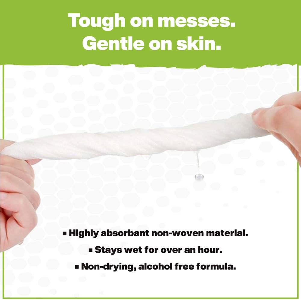Crocodile Cloth PowerSCRUB - 40 (15" x 10") Heavy Duty Cleaning Wipes - Dual-Surface Cloths, Moist, Absorbent, & Disposable - Safe on Skin & Multiple Surfaces