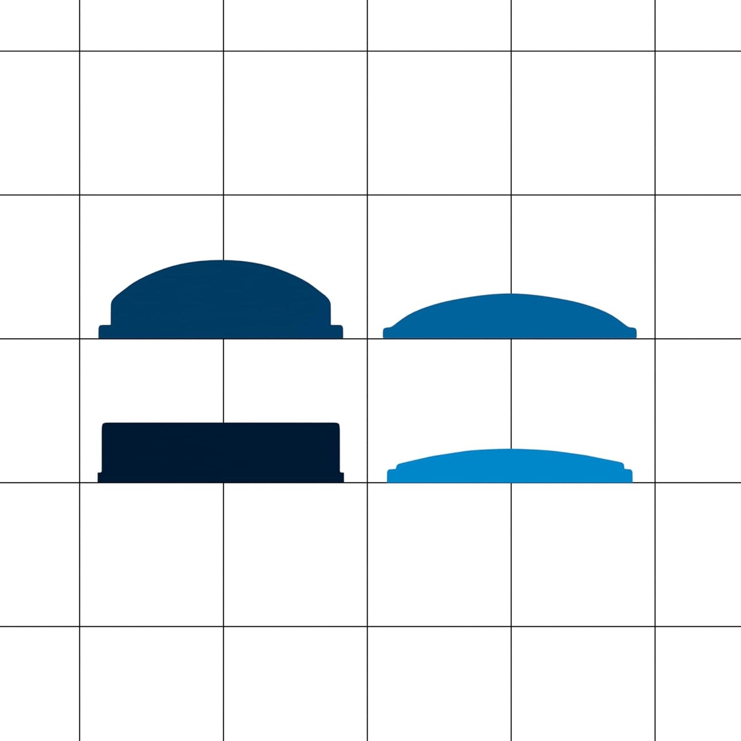 23 Gallon Blue Recycle Slim Jim Trash Can with Drop Shot Lid