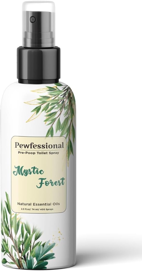 Pre-Poop Toilet Bathroom Spray, Pewfessional, Before You Go, 1 Bottle of Mystic Forest, 2.5 Fl Oz Travel size