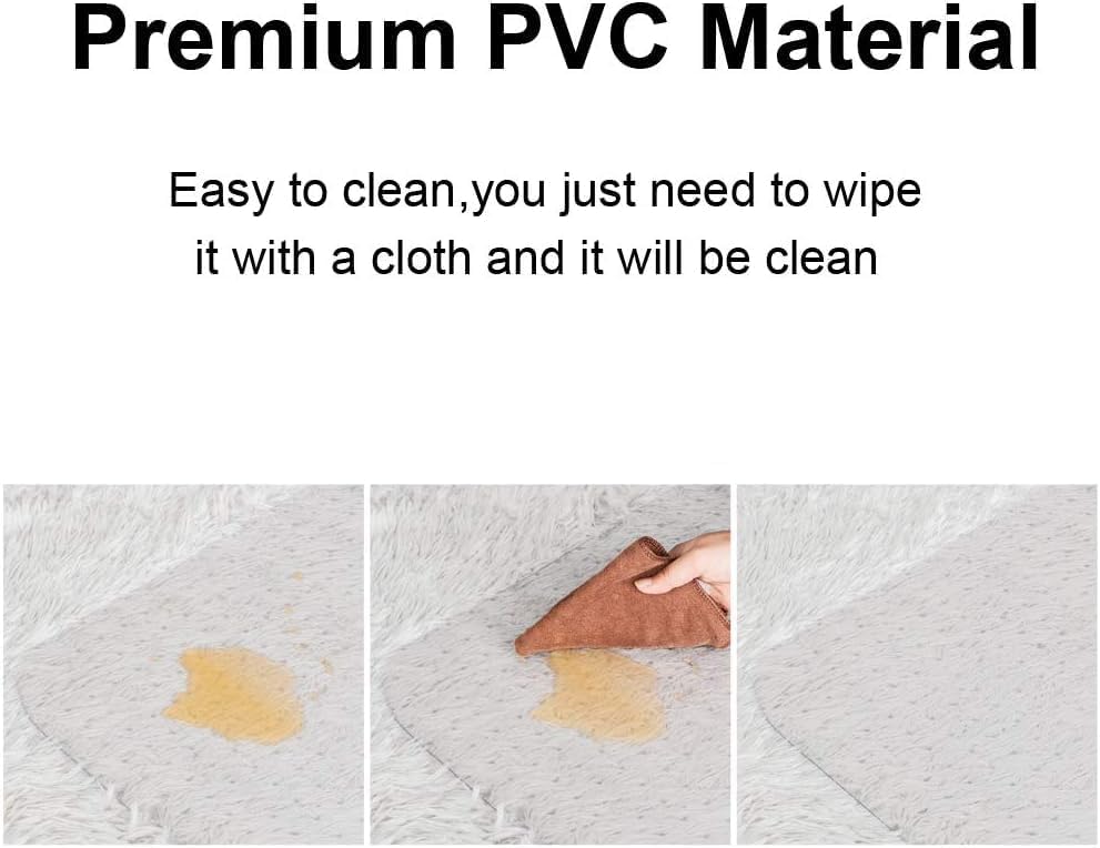 Azadx Chair Mat for Carpet 48"x 36" with Lip Chair Mat for Carpeted Floors, Office Chair Mat for Carpet Protector Floor Mat on Low Pile Carpets Easy Glide Rolling Desk Computer Chair Mat for Home