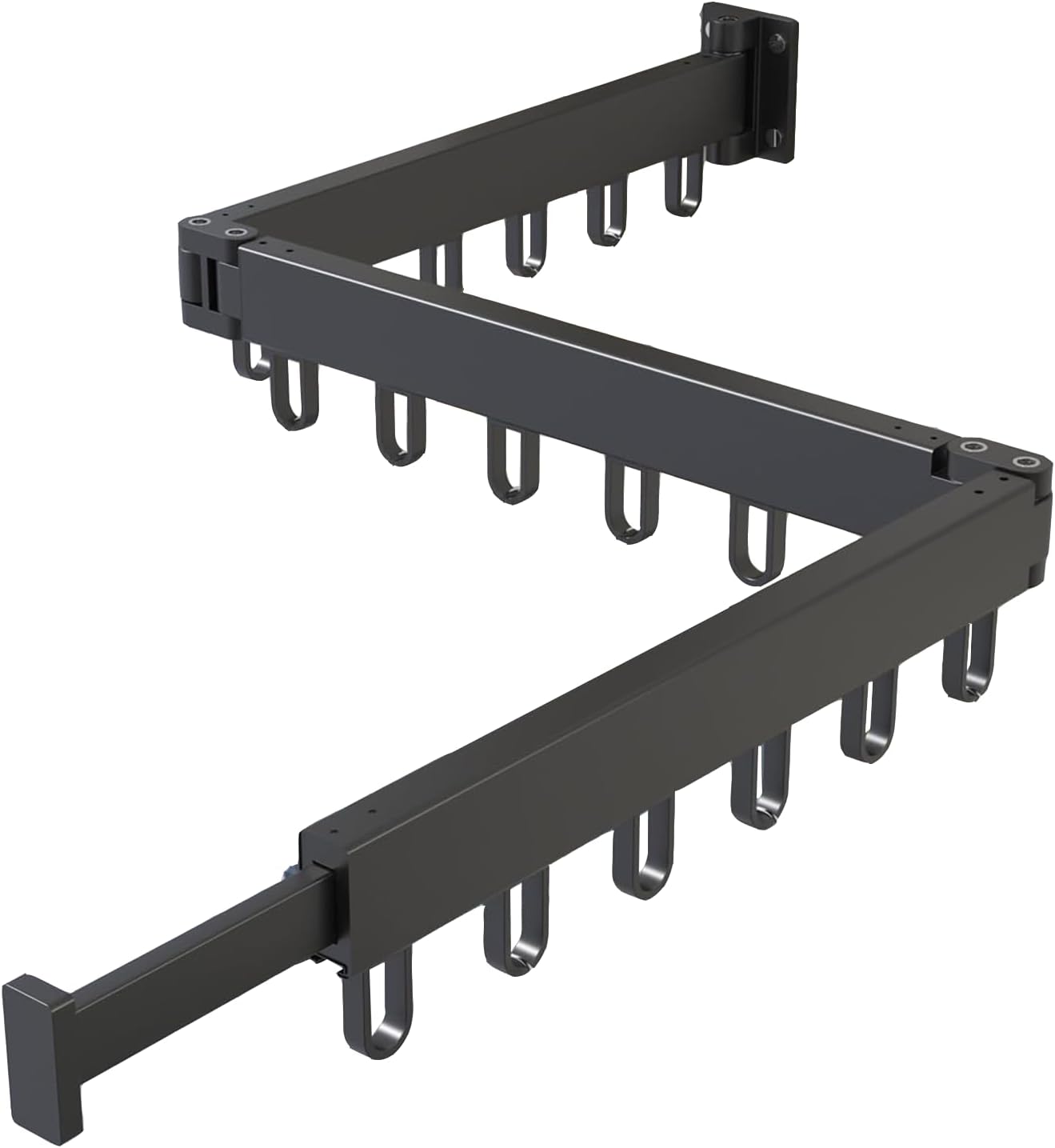 AIJALY Wall-Mounted Drying Rack for Laundry Room Organization, Sturdy Foldable and Removable Drying Rack for Laundry Room and Balcony