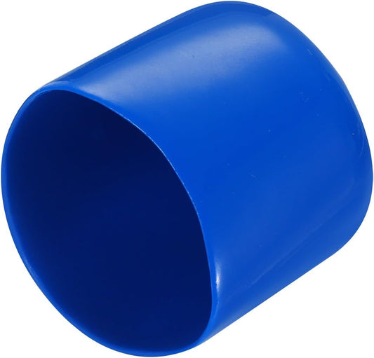 uxcell 20pcs Rubber End Caps 36mm ID Vinyl PVC Round Tube Bolt Cap Cover Screw Thread Protectors Blue