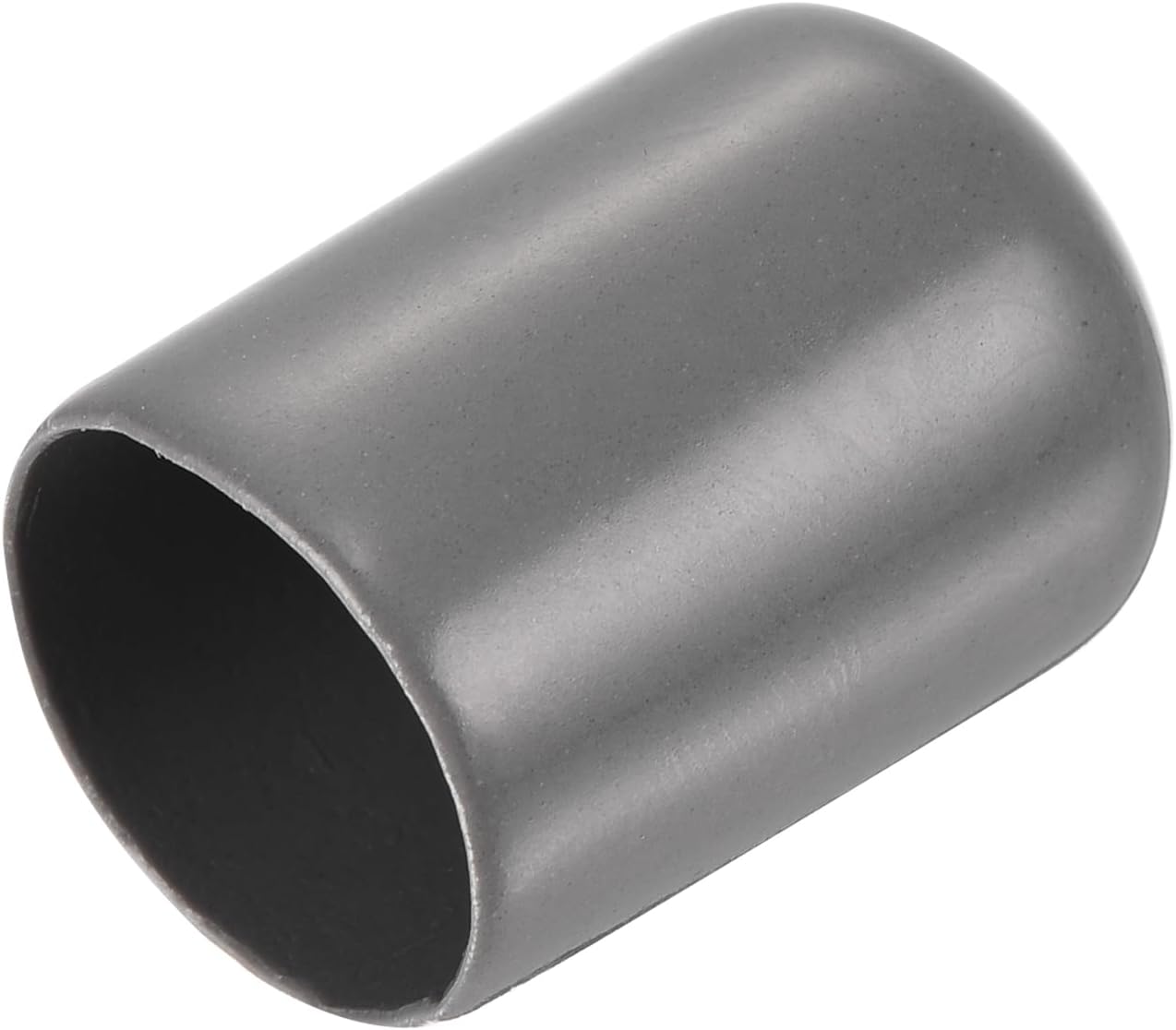 uxcell 20pcs Rubber End Caps 17mm ID Vinyl PVC Round Tube Bolt Cap Cover Screw Thread Protectors Dark Grey