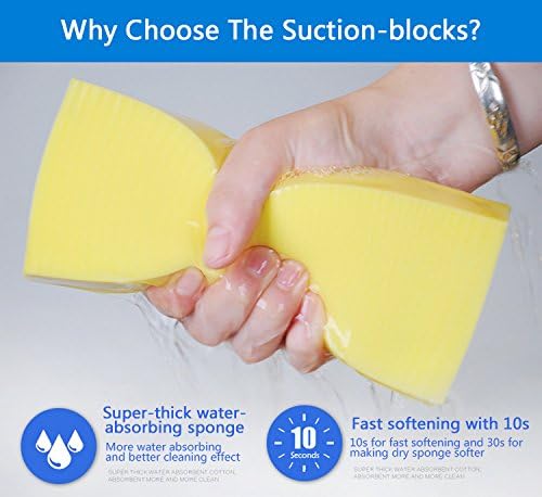Cleaning Sponge Super Absorbent Water Durable ^~ You Know 17.5×7.5×3.5 cm[6.9 x 3 x 1.38 inches] Use for Household Clean Cars/Boats The dust and Dirt on Furnitures,Bathtubs&etc.(Yellow)