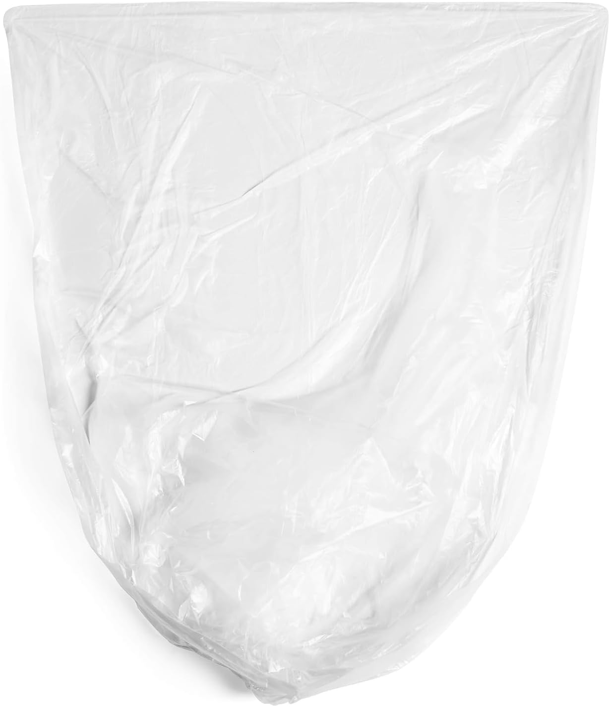 Aluf Plastics High Density Trash Bags, 33 Gallon, 250 Count, 16 Micron (eq), 33" x 40", Clear, for Bathroom, Office, Industrial, Commercial, Janitorial, Municipal, Recycling