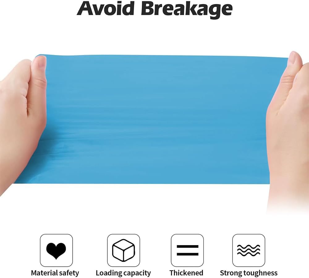 2-4 Gallon Portable Trash Bags,60 Counts Thicken portable Small Garbage Bags for Office, Kitchen,Bedroom Trash Can,Strong Trash Bags（Blue）