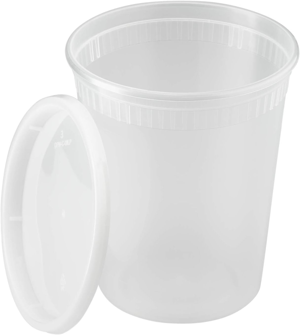Karat [32oz - 240 ct] Clear PP Injection Molded Round Deli Containers with Lids (FP-IMDC32-PP)