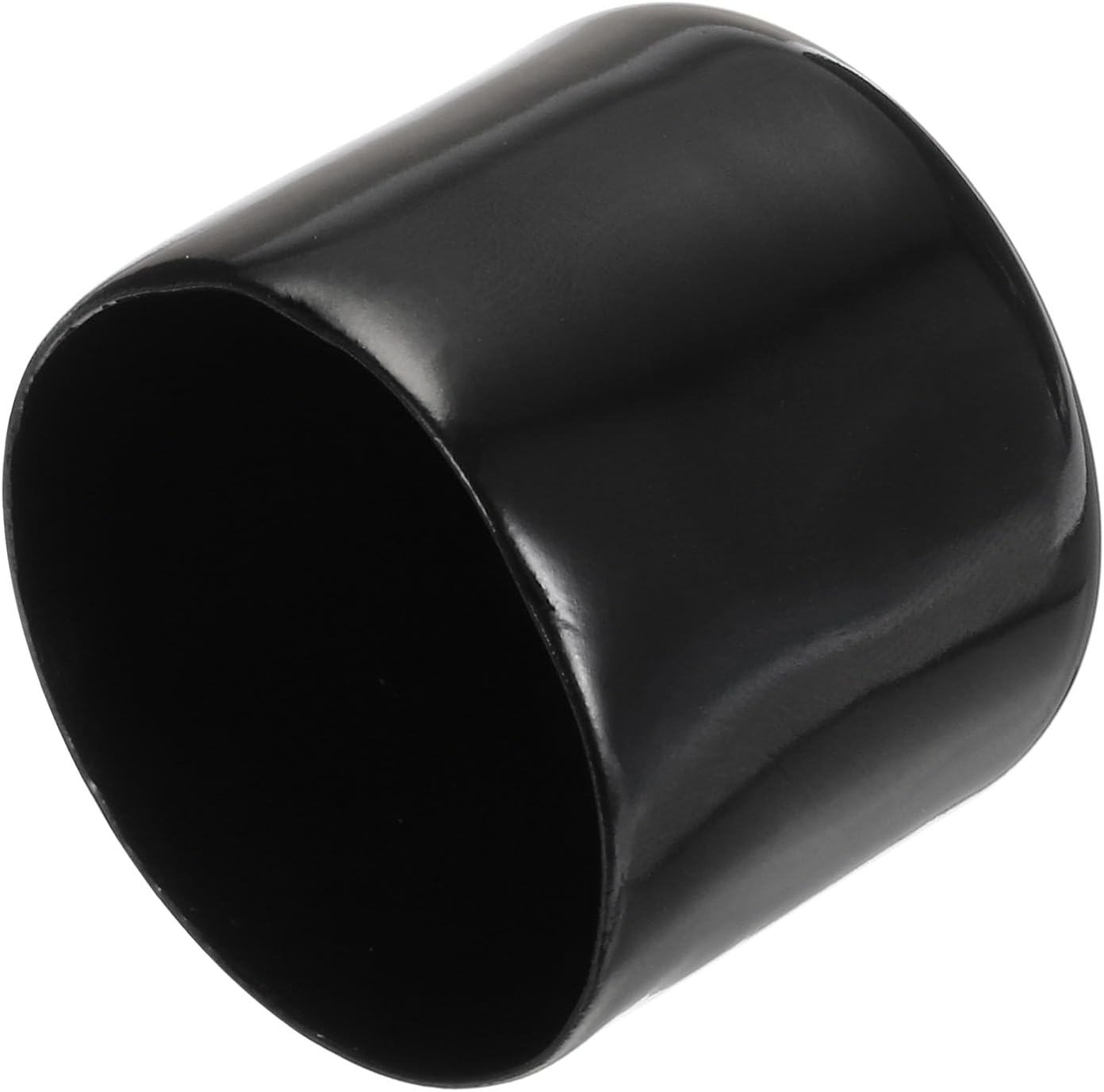 uxcell 20pcs Rubber End Caps 34mm ID Vinyl PVC Round Tube Bolt Cap Cover Screw Thread Protectors Black