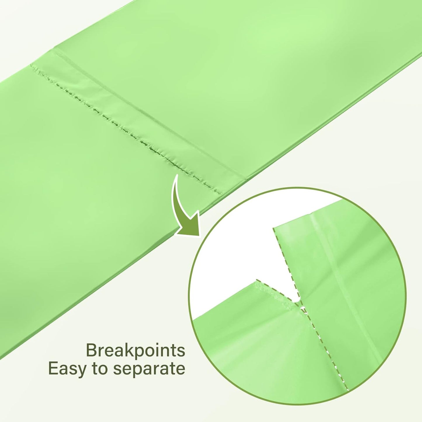 Compostable 8 Gallon Trash Bags Compost Small Garbage Bag Extra Thick 0.87 Mil for Kitchen Bathroom BPI Certified 30 Counts, Green