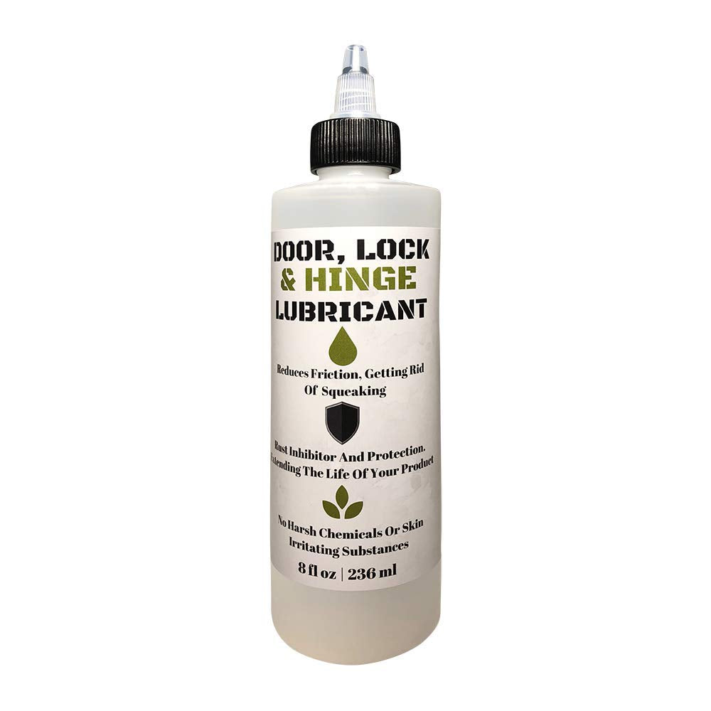 Door, Lock, and Hinge Lubricant - 8 Oz - Great for Sliding Doors, Garage Doors, Stiff Hinges, and Stuck Locks (1)