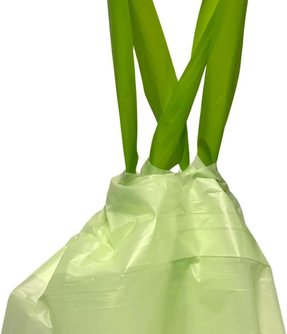 Responsible Products Kitchen Bin Liners, Certified Compostable, Heavy Duty Multipurpose Food Scrap Bags, Made from Compostable Materials (30 Gallon Drawstring, (18 Count))