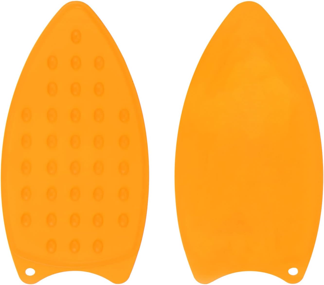 HARFINGTON 2pcs Silicone Iron Rest Pad, Multipurpose Iron Hot Resistant Mat Iron Rest Plate for Ironing Board Hot Heat Resistant Steam Compact Mat, Orange