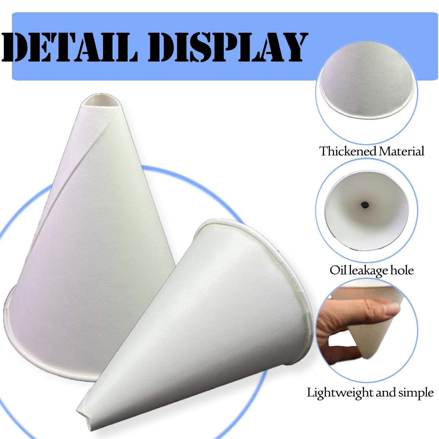 100 Pcs Paper funnels for Motor Oil 6oz Disposable Engine Oil Funnels Paper Funnel for Dispensers Kitchen Filling Bottle Disposable Funnel Paper Funnels Paper Oil Funnels