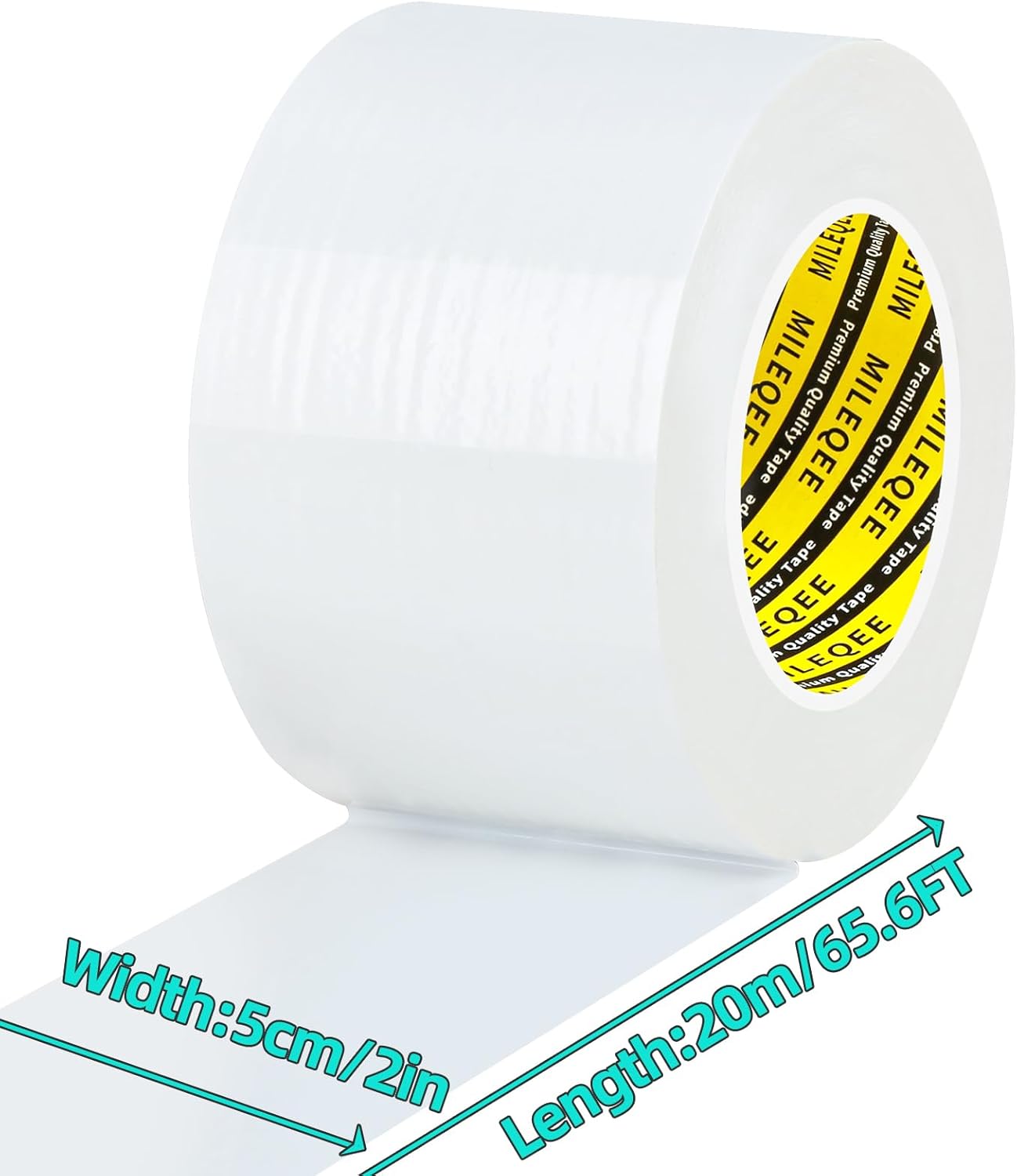 Window Weather Stripping Door Seal Tape White, 2in x 66FT, Automotive Weatherstrip Adhesive Seal Strip for Car Auto Trunk, Weatherproof Gap Sealing Sealer Draft Blocker, Easy Removal