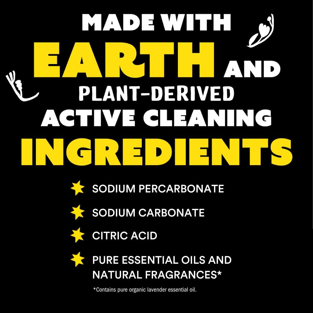 Molly's Suds Oxygen Whitener | Powerful Bleach Alternative, Chlorine Free & Color Safe | Brightens Whites and Removes Stains (Lavender Essential Oil - 79 oz)