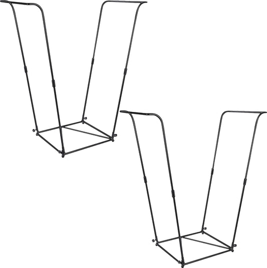 Metal Trash Bag Holder - Garbage Bag Holder Frame Holds 30-45 Gallon Bags-Multi-Use Outdoor Leaf Bag Stand for Yard Camping Garden Lawn Party Supplies (2 Pcs)