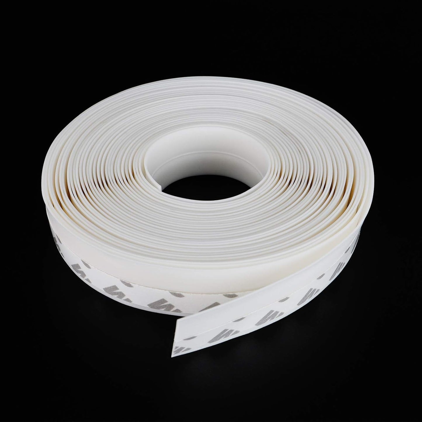 Door Weather Stripping Doors Seal Strip, 26 FT Silicone Sealing Tape for Door Draft Stopper Adhesive for Doors, Windows and Shower Glass Gaps(White, 25mm)