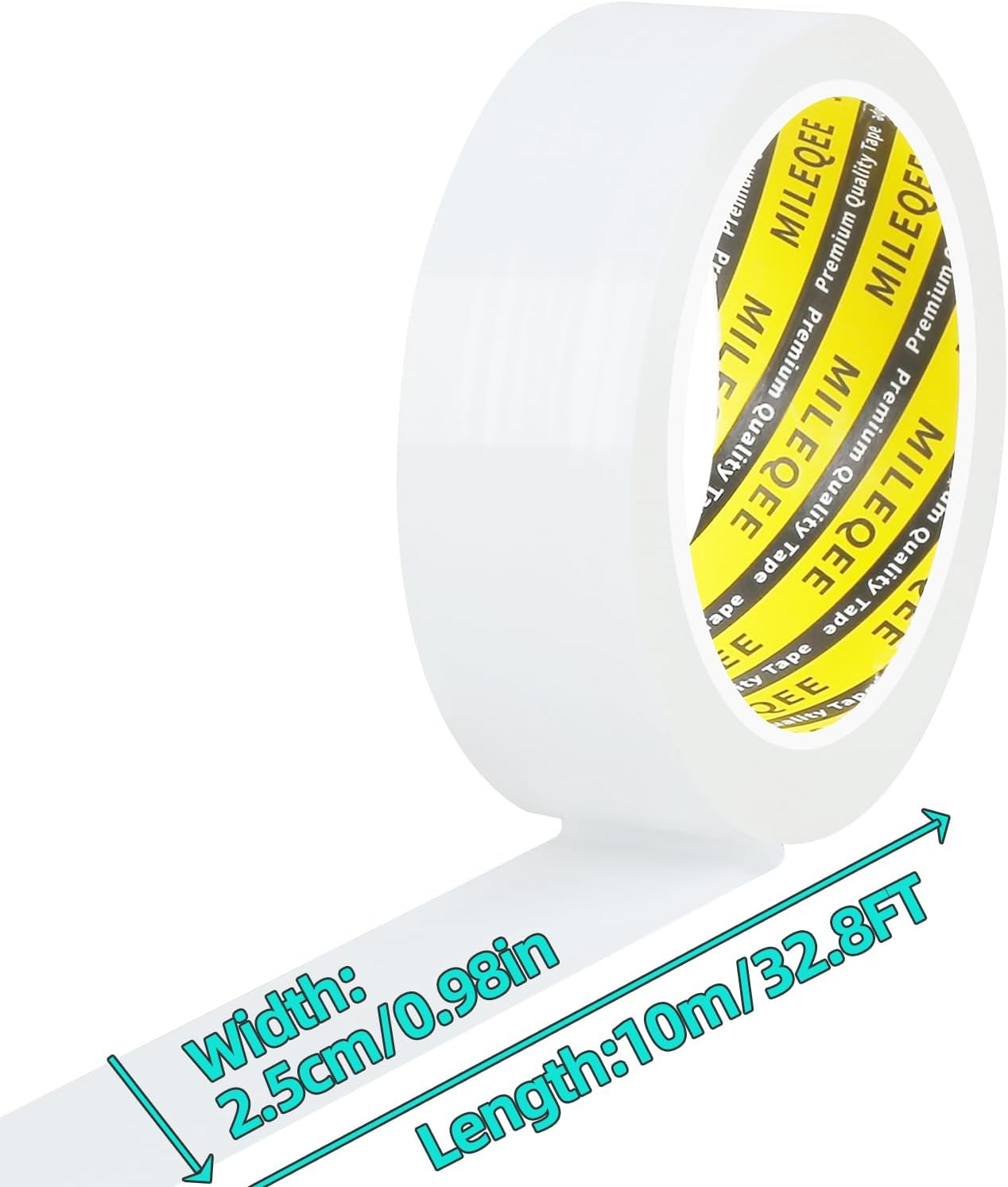 3Pack MILEQEE Window Weather Stripping Door Seal Tape White, 1in x 33FT, Automotive Weatherstrip Adhesive Seal Strip for Car Auto Trunk, Weatherproof Gap Sealing Sealer Draft Blocker, Easy Removal