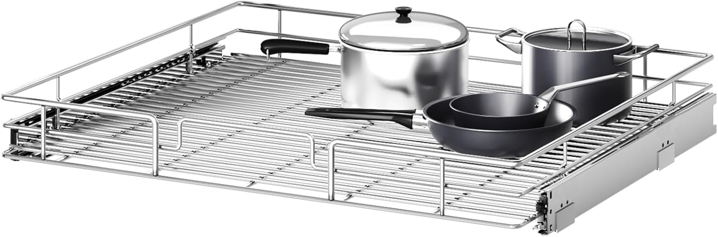 Pull Out Cabinet Organizer 31½" W x 21½" D, Heavy Duty Cabinet Pull Out Shelves, Slide Out Drawers Organization for Kitchen Cabinets Bathroom