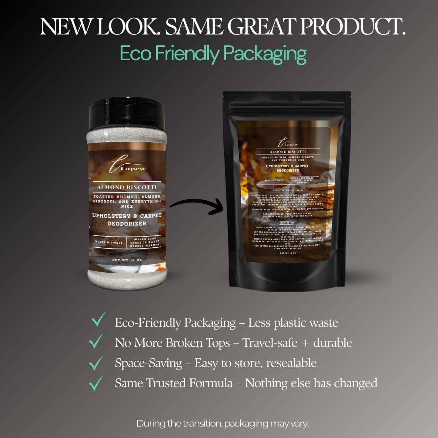 Almond Biscotti Carpet Freshener Powder: Powerful Odor Eliminator for Home, Upholstery Deodorizer, Carpet Deodorizer, Pet Urine, Cat Litter Box - Nutmeg & Spice Fragrance