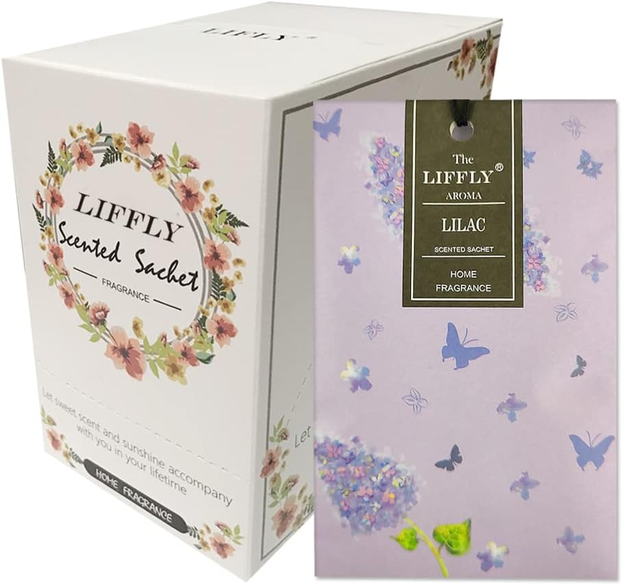 14 Packs Lilac Scented Sachets Bag for Drawers and Closets