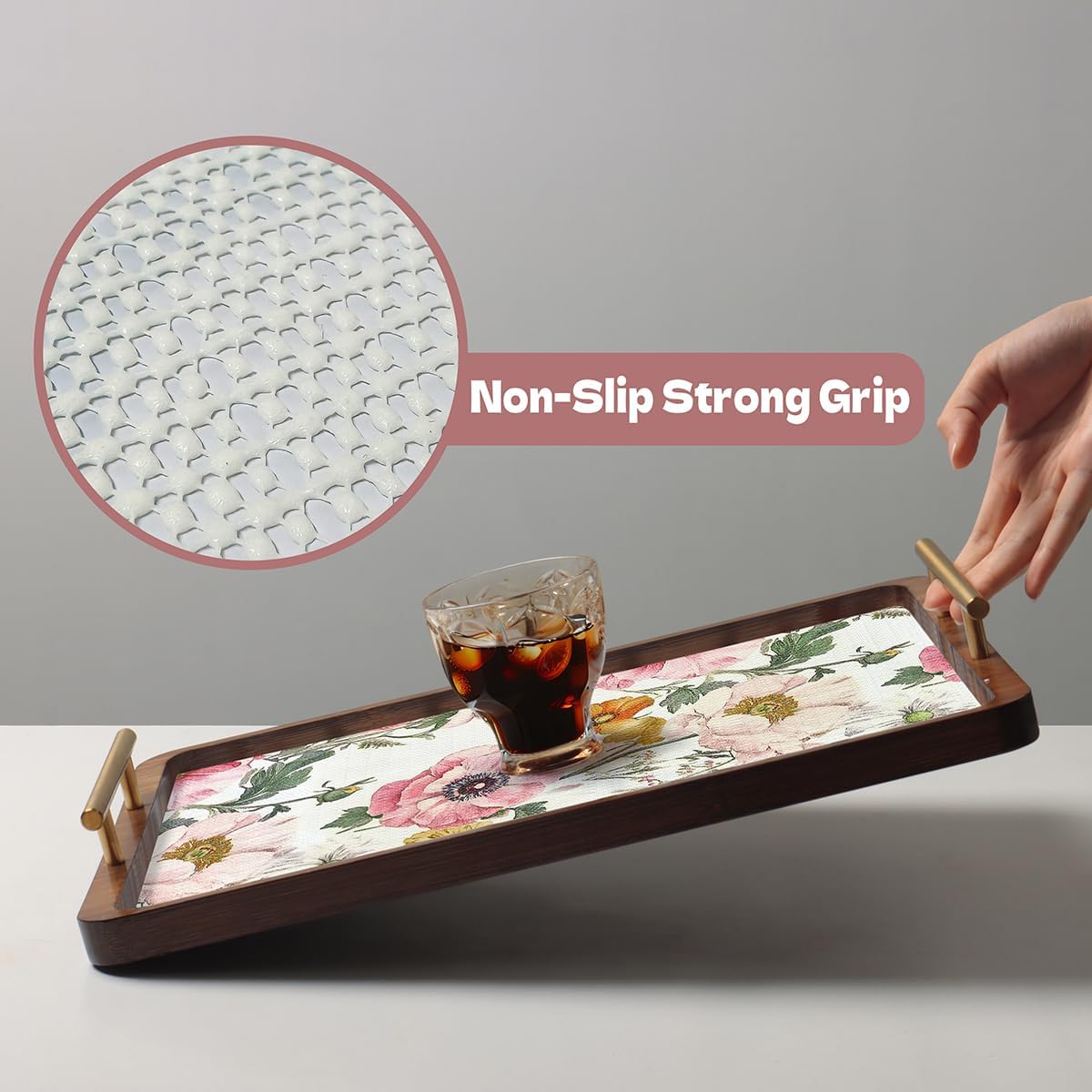 Shelf Liner for Kitchen Cabinets Non-Adhesive,Cabinet Liner for Shelves Non Slip Drawer Liner,Waterproof Kitchen Drawer Liners,Cupboard Liners for Cabinets Easy to Clean (12In x 16.4FT)