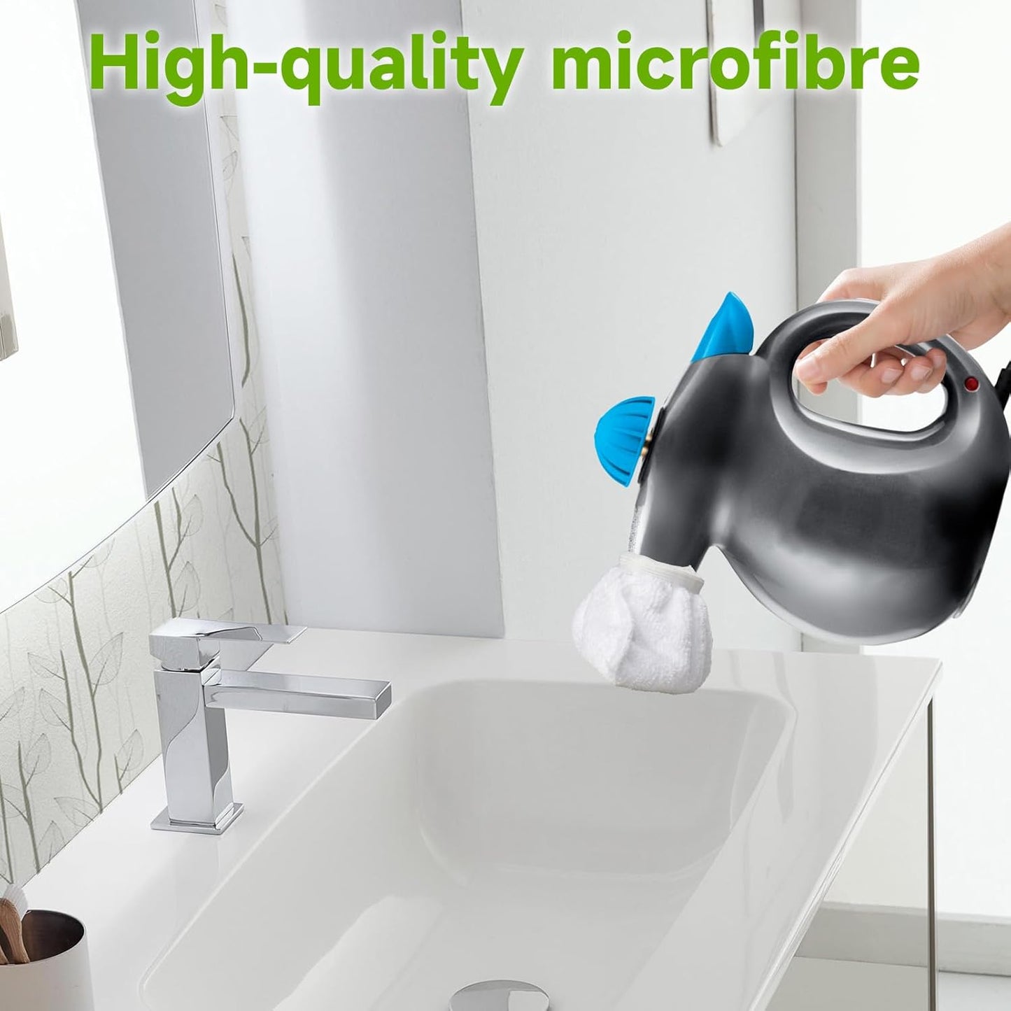 4Pack Microfiber Cloths for Handheld Steam Cleaner Compatible with Bissell Steam Shot, Comforday, PurSteam, Wagner Spraytech, Universal Washable Steam Cleaner Accessories (4)