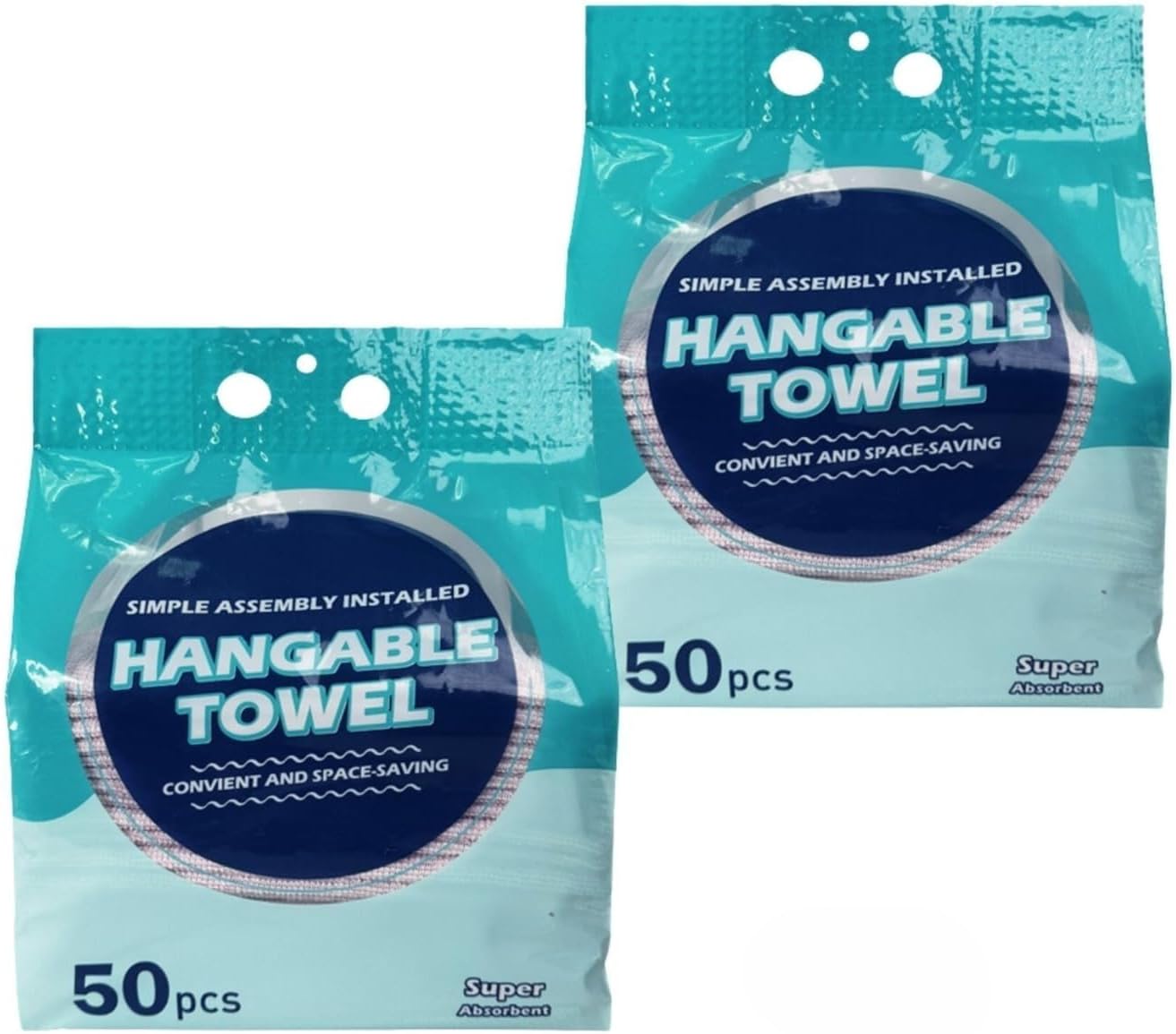 Microfiber Cleaning Cloths 100 Pack Microfiber Towels Hanging Bags 8.7x8.7 in, Lint Free, Streak Free, Absorbent, Reusable, Washable, Scratch Free, for Kitchen, Car Detailing, Glass, Gray/Blue