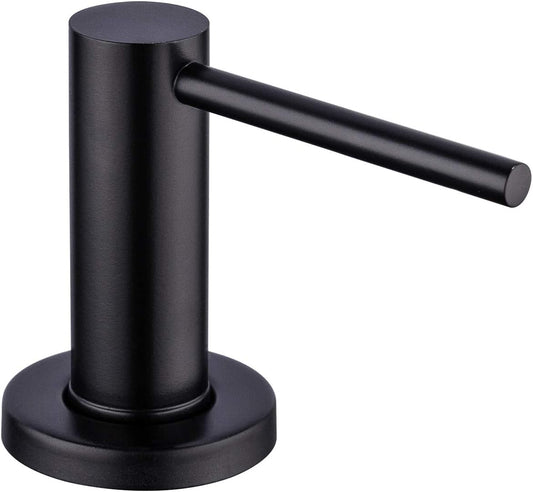Matte Black Kitchen Sink Soap Dispenser GAPPO Countertop Pump Hand Lotion Built in Bottle Upgrade Stainless Steel Screw