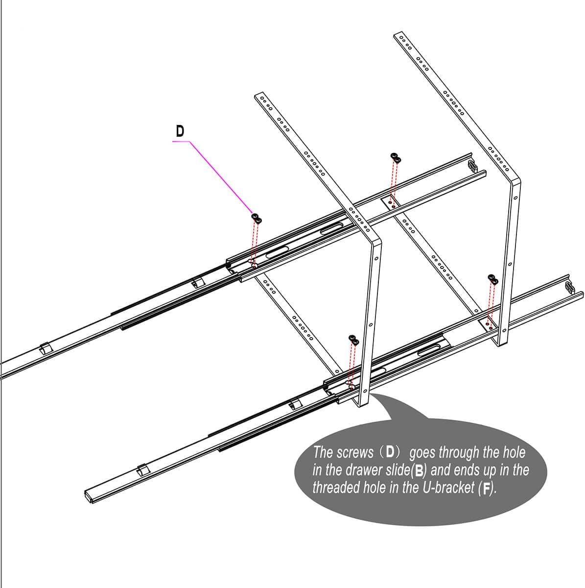 OCG 2 Tier Pull Out Cabinet Organizer (22.5" W x 21.5" D), Pull Out Drawers for Kitchen Cabinets, Pull Out Shelves for Base Cabinet Organization in Kitchen Bathroom Pantry, Chrome Finish