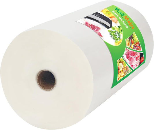 MakMeFre (Total 150Feet) 11” x 150’ Vacuum Sealer Bags Rolls with BPA Free,Heavy Duty Vacuum Food Sealer Storage Bags Rolls,Cut to Size Roll,Great for Sous Vide