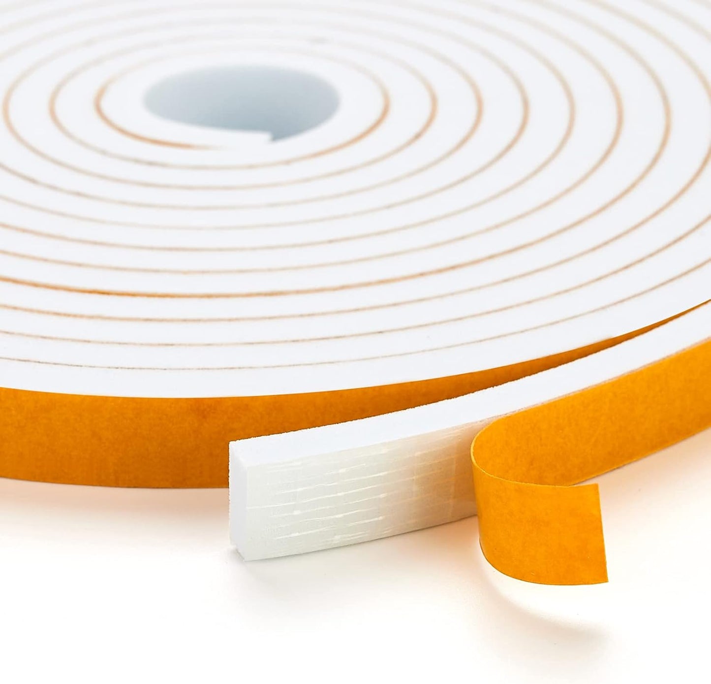 33 Feet Weather Stripping Door Seal, 2" Wide X 1/8" Thick Door Seal Strip High Density Foam Tape Adhesive Strip for Door Soundproofing,Window Insulation (2" x 1/8" x 33FT,White)