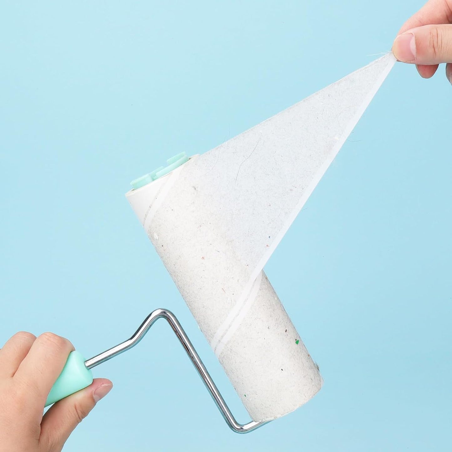 6.3 inch Lint Roller Refills for 6.3'' Large Lint Rollers for Pet Hair Extra Sticky Lint Remover Roller Replacement 60 Sheets per Refill Pack of 5 Rolls 300 Sheets Total