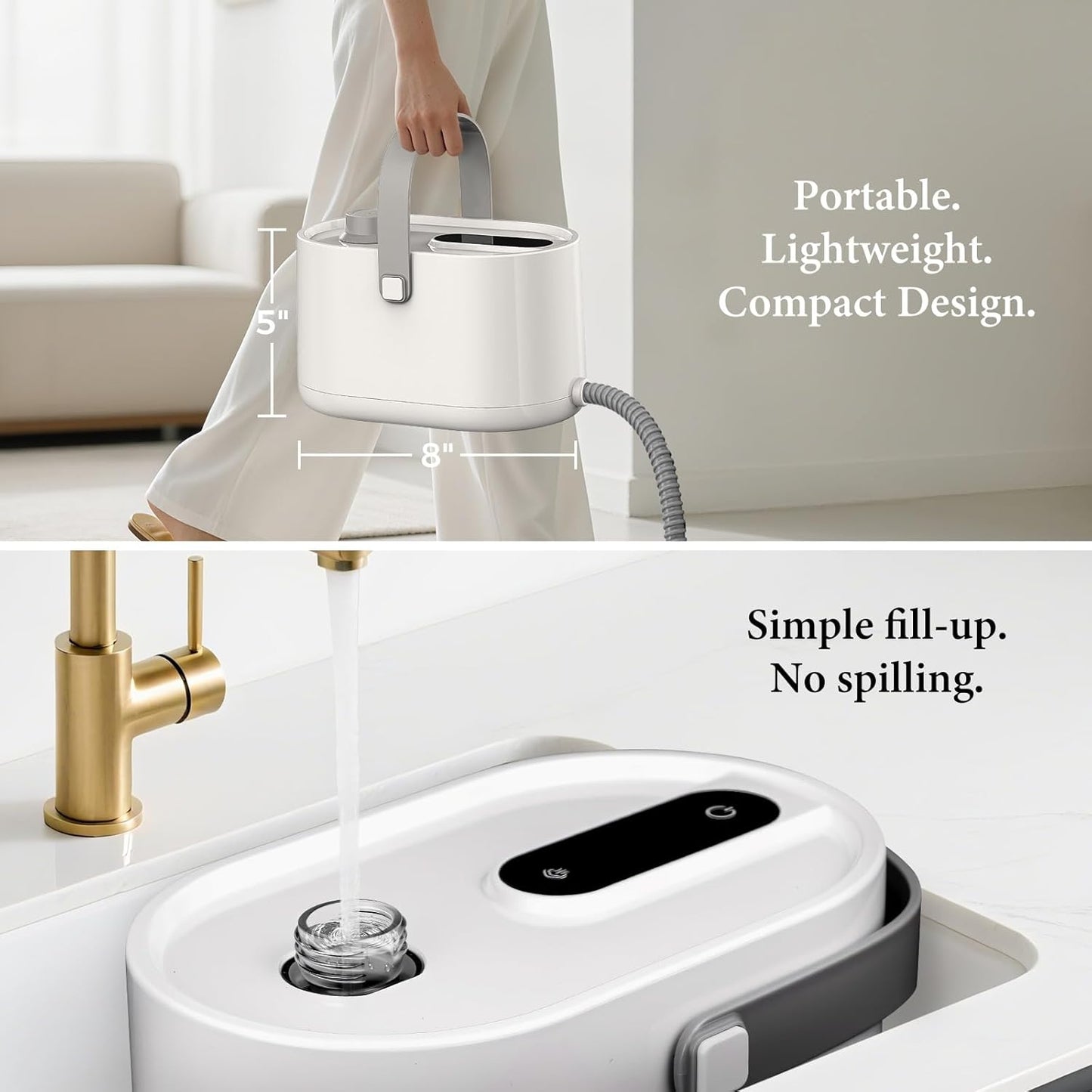 Kuvictewl Steam Cleaner All-in-One Kit, Chemical-Free Steamer for Home Deep Cleaning, Suitable for Floor, Tile, Grout, Window, Kitchen, Sofa, Car