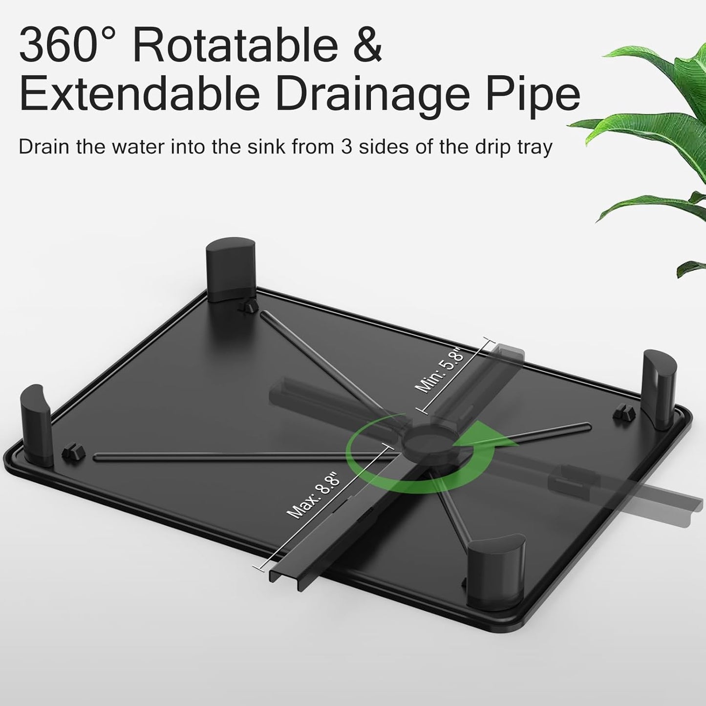 Dish Drying Rack, Space Saving & Durable, Rust-Proof Large 2 Tier Stainless Steel Dish Racks for Kitchen Counter with Cutlery & Cup Holder & Drainboard