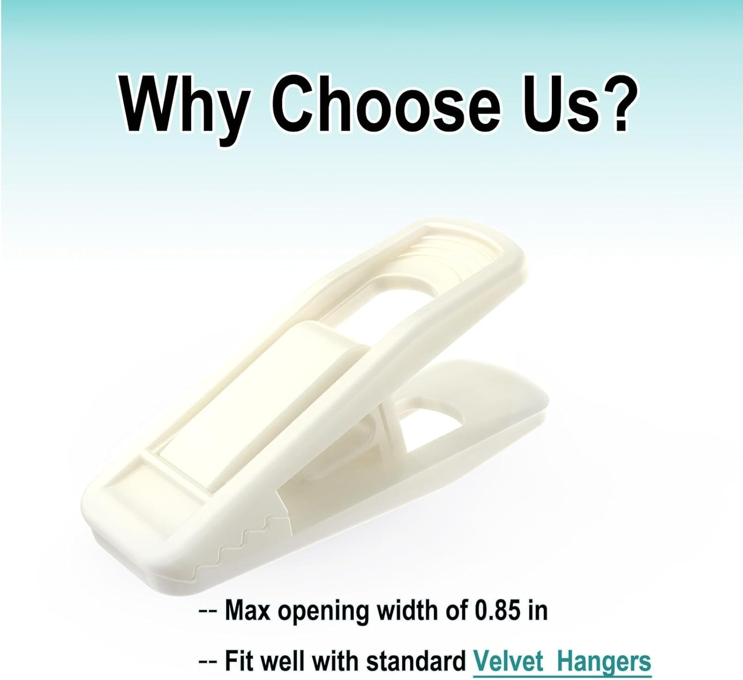 Hanger Clips Perfect for Velvet Hangers (Beige, 80 PCS), Strong Plastic Clips Pant Skirt Hanger Clips for Beige Flocking Felt Hangers