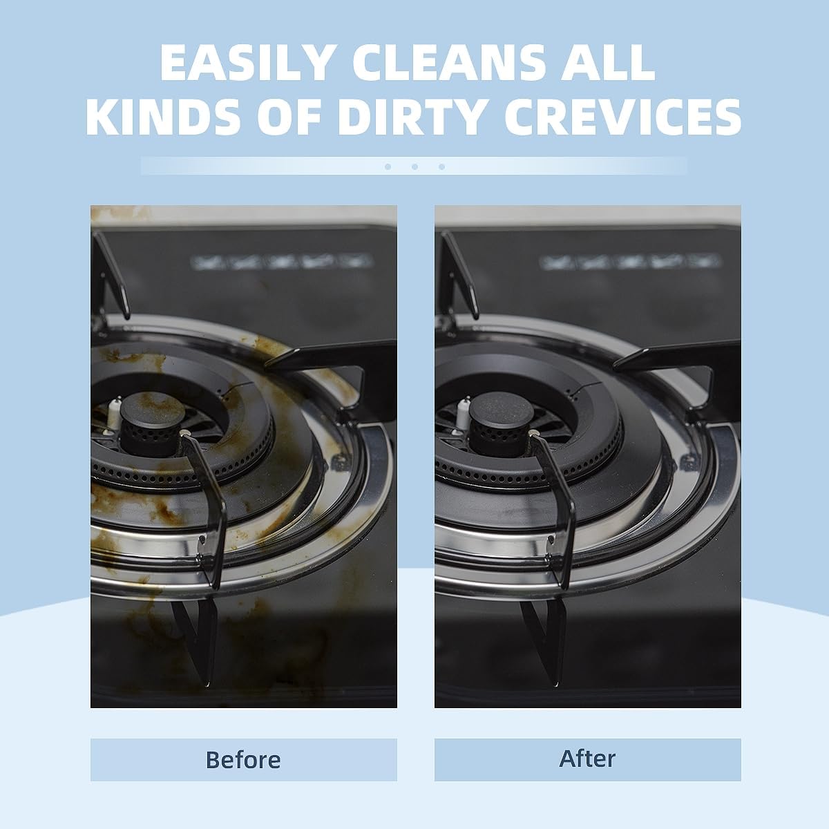 Hard Bristle Crevice Cleaning Brush-Thin Gap Scrub Brush, Small Cleaning Brush, Grout Brush, Kitchen Brush, Cleaning Tools for Toilet, Bathroom, Sink, Home, Household, Window (3, Mint)