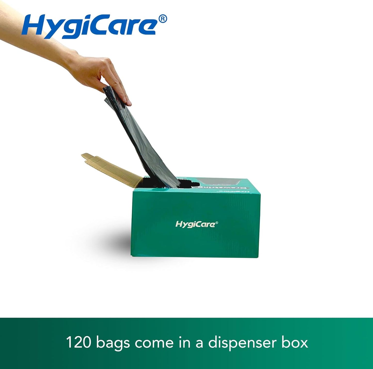 Ultra Strong 30 Gallon Trash Bags, Unscented 120 Count Drawstring Garbage Bags, Pre-Separated, Eco-friendly Materials, Leakproof, Sturdy, Black