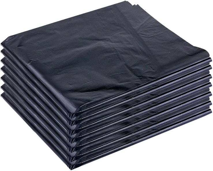 48 gallon heavy duty trash bags, 39.37x47.24 inches, black, extra strong construction & yard bags for commercial, industrial, garden waste, leakproof & puncture resistant(30 pieces）