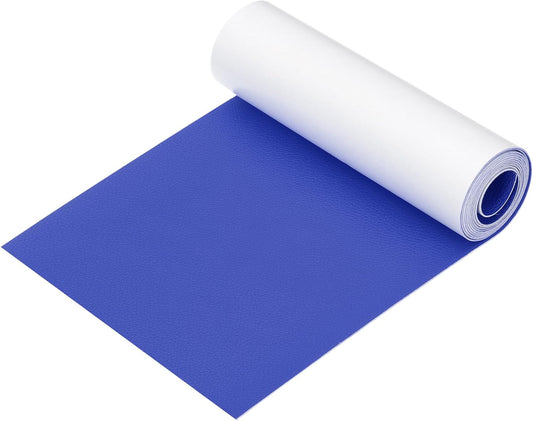 PATIKIL Leather Patches Tape for Furniture, 6.3 x 61 Inch Self Adhesive Vinyl Leather Repair Kit Cover Sheet for Couch, Sofa, Car Seats, Office Chair, Dark Blue
