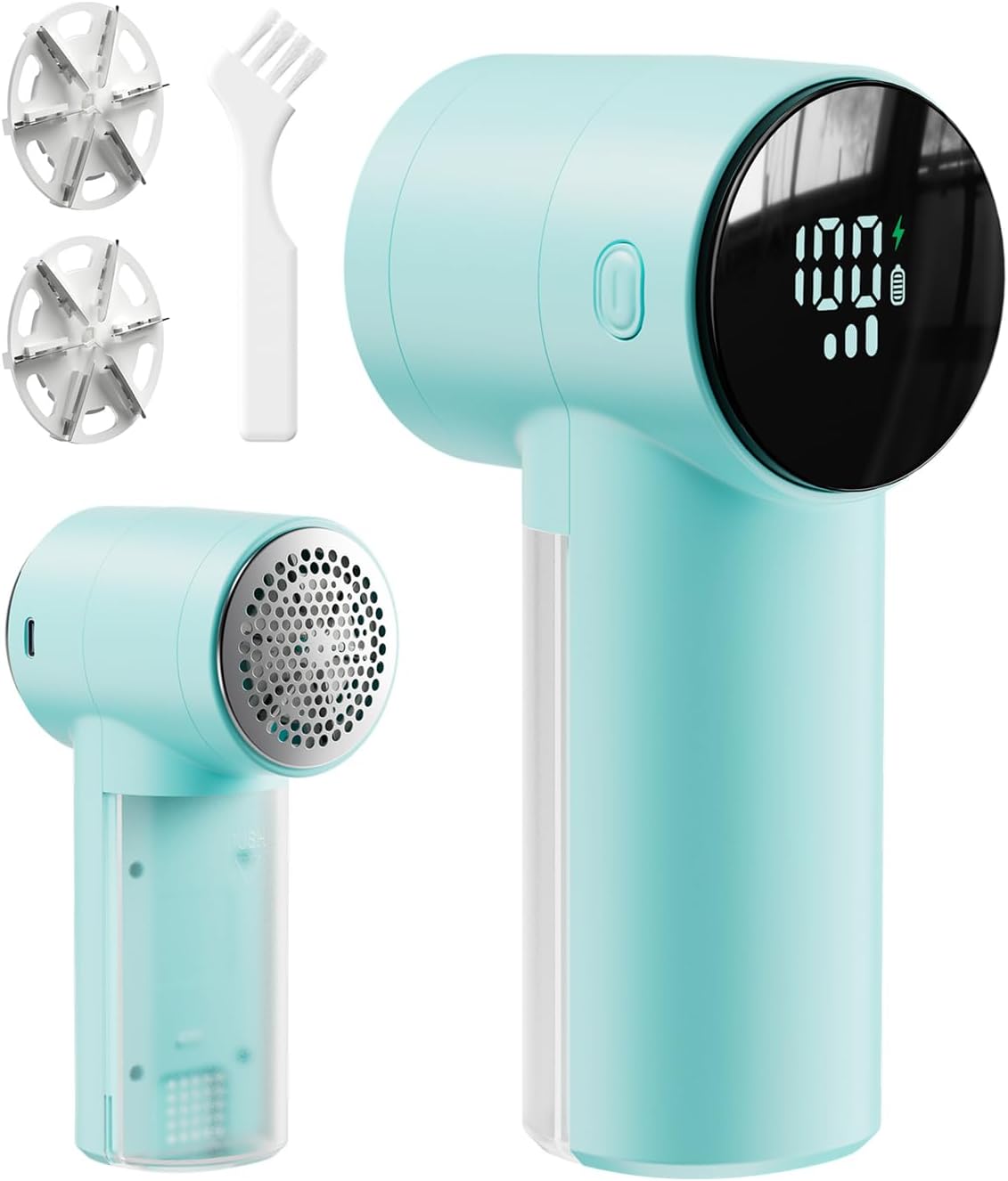 Electric Lint Remover and Fabric Shaver, Rechargeable Clothes Shaver for Sweater Furniture Couch, 3-Speed Pill Remover Defuzzer to Remove Fuzz Pilling from Blanket Jacket