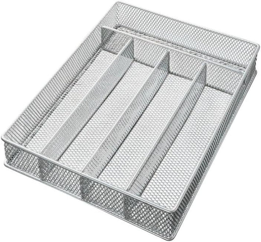 Mesh 5-part In-drawer Cutlery Organizer Kitchen Utensil Flatware Tray Model #196