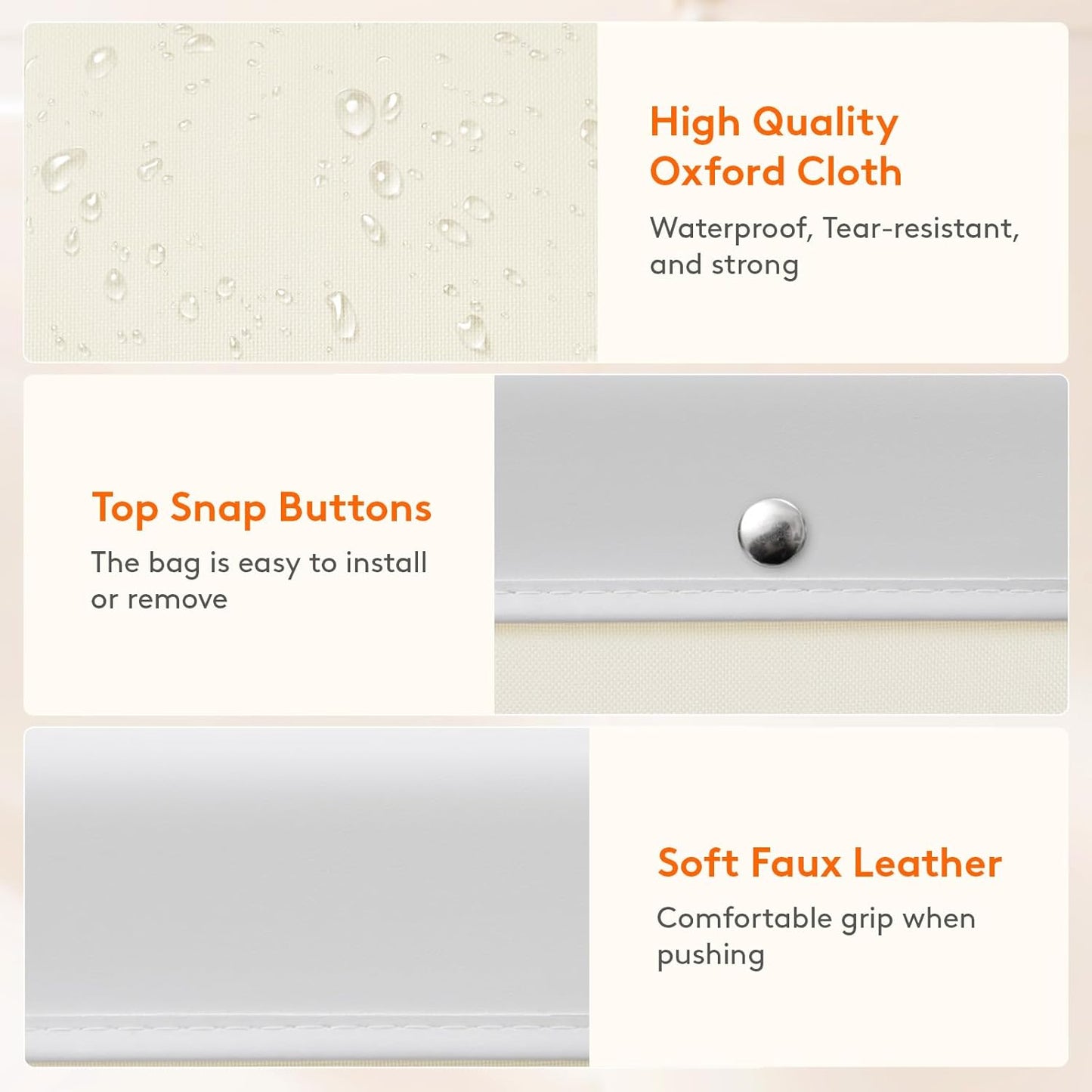 Lifewit 330L Laundry Basket with Wheels, Large Heavy Duty Commercial Rolling Laundry Hamper with Handles, Tall Steel Frame Laundry Cart for Laundry Room Bedroom Hotel Home Dorm, White